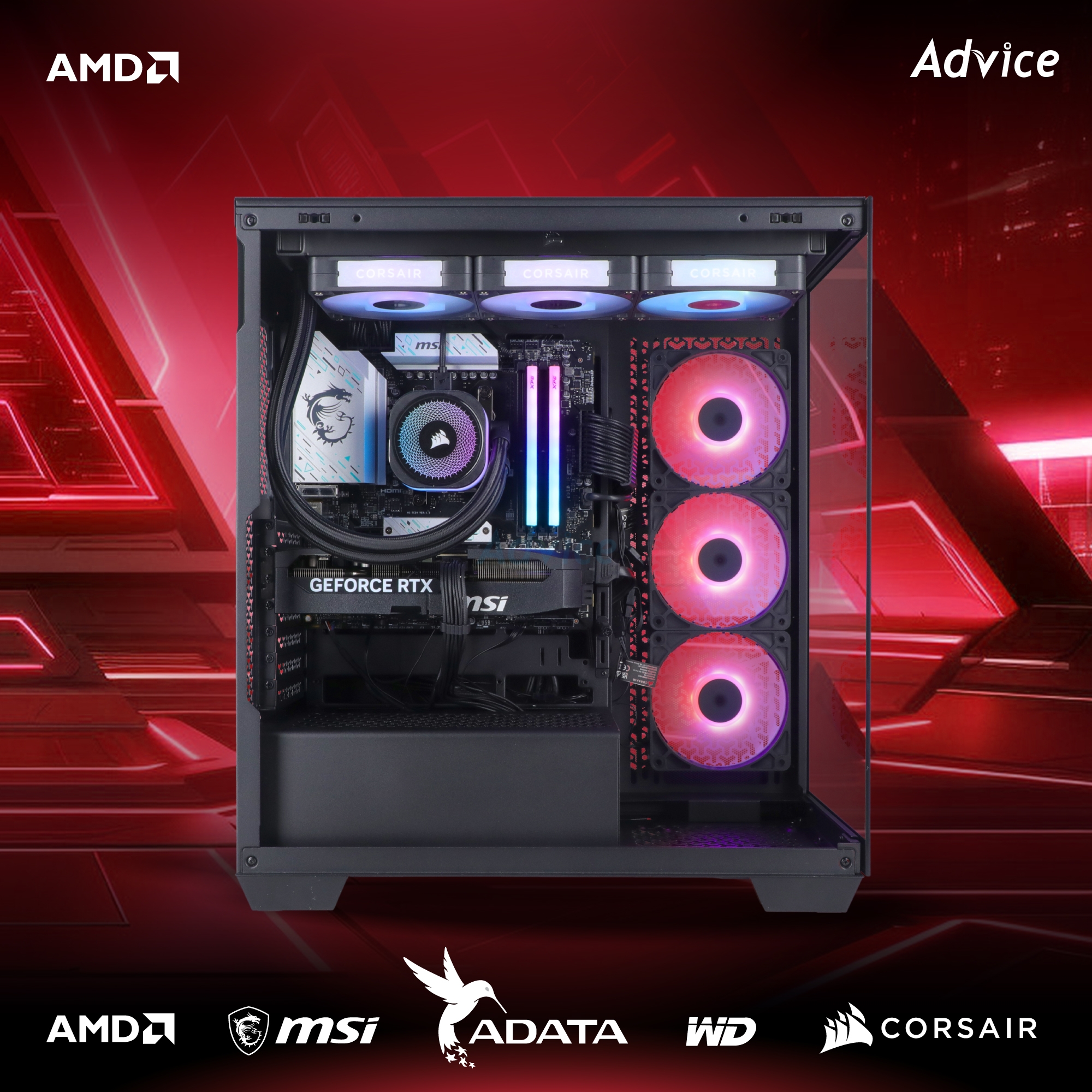 คอมประกอบ Advice : Computer Set AMD #A266 RYZEN 7 9800X3D RTX5070 12GB ...