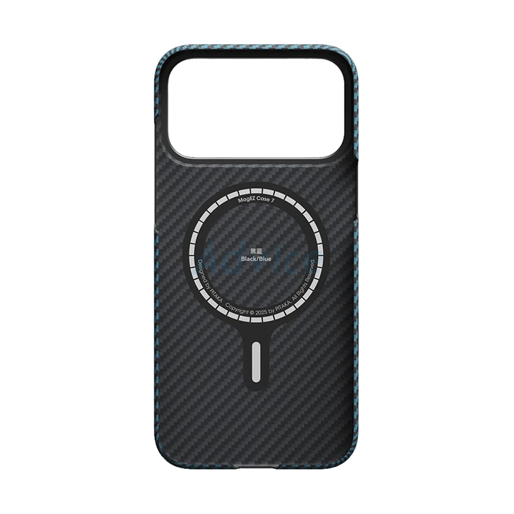 Case iPhone 17 Pro Max Pitaka Ultra-Slim - Black/Blue