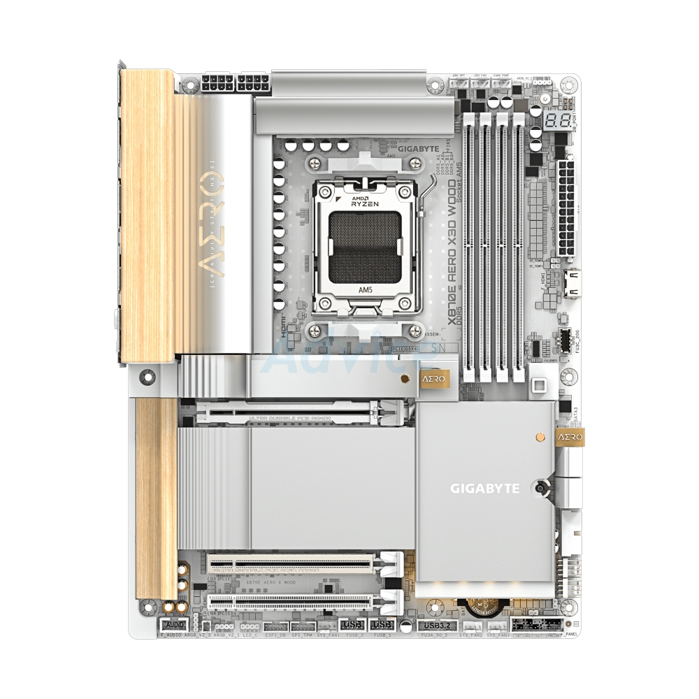 MAINBOARD (AM5) GIGABYTE X870E AERO X3D WOOD DDR5 (REV. 1.0)