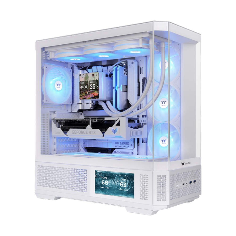 ATX CASE (NP) THERMALTAKE VIEW 370 TG ARGB WHITE (CA-11N-00M6WN-00)