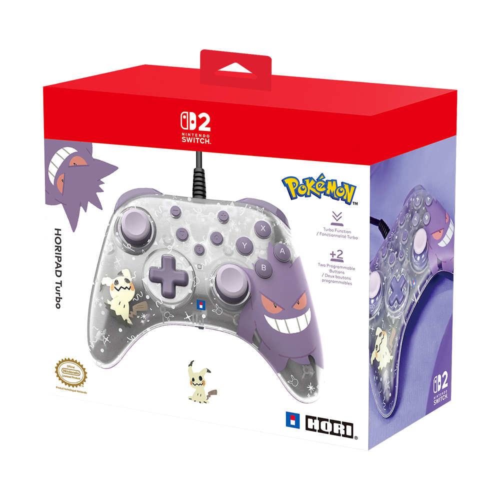 HORIPAD TURBO GENGAR AND MIMIKYU NINTENDO SWITCH 2 (จอยเกม)