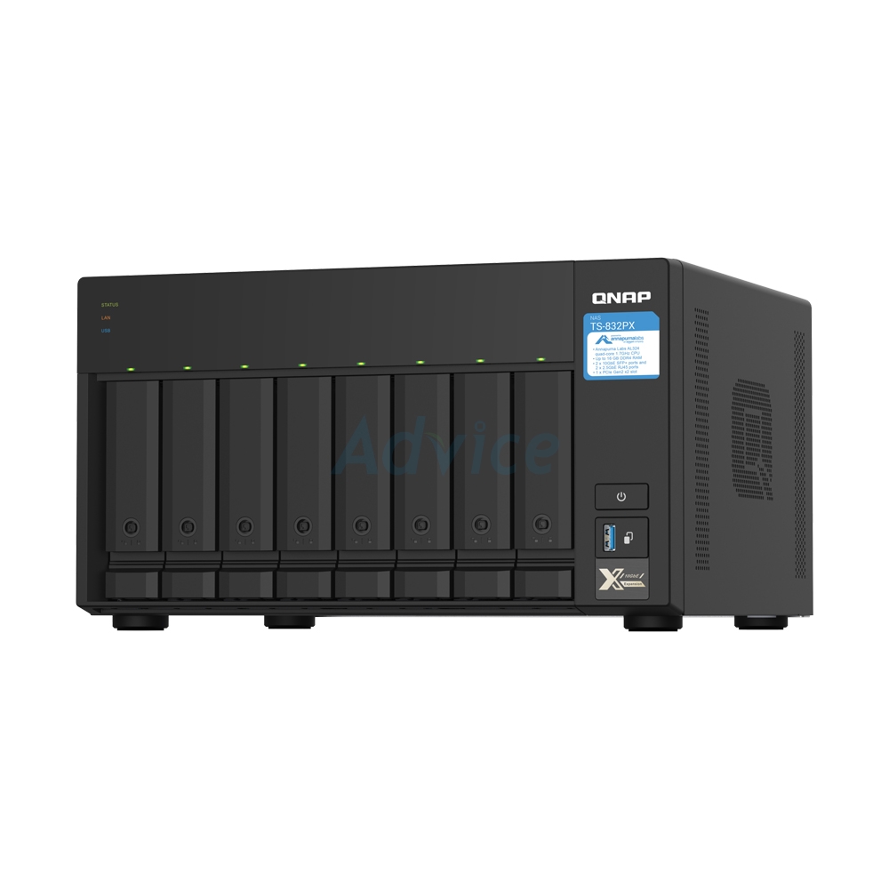 NAS QNAP (TS-832PX-4G, Without HDD.)