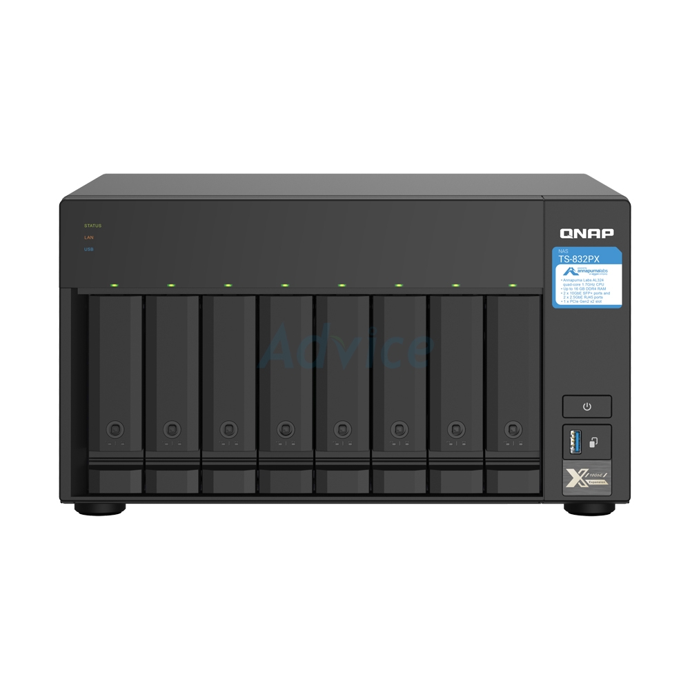 NAS QNAP (TS-832PX-4G, Without HDD.)