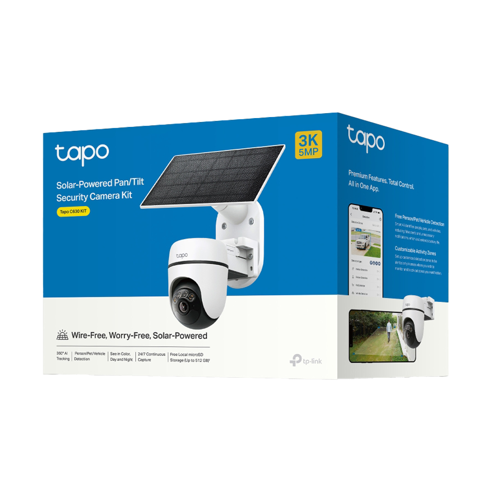 กล้องไร้สาย Smart Camera (3.0MP) TP-LINK TAPO C630 Kit+Solar Panel Outdoor