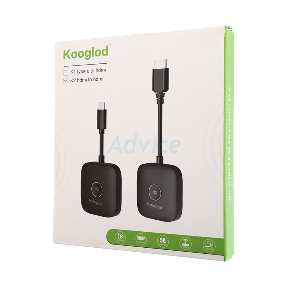 HDMI Dongle Wifi Display KOOGOLD (K2) HDMI to HDMI Black