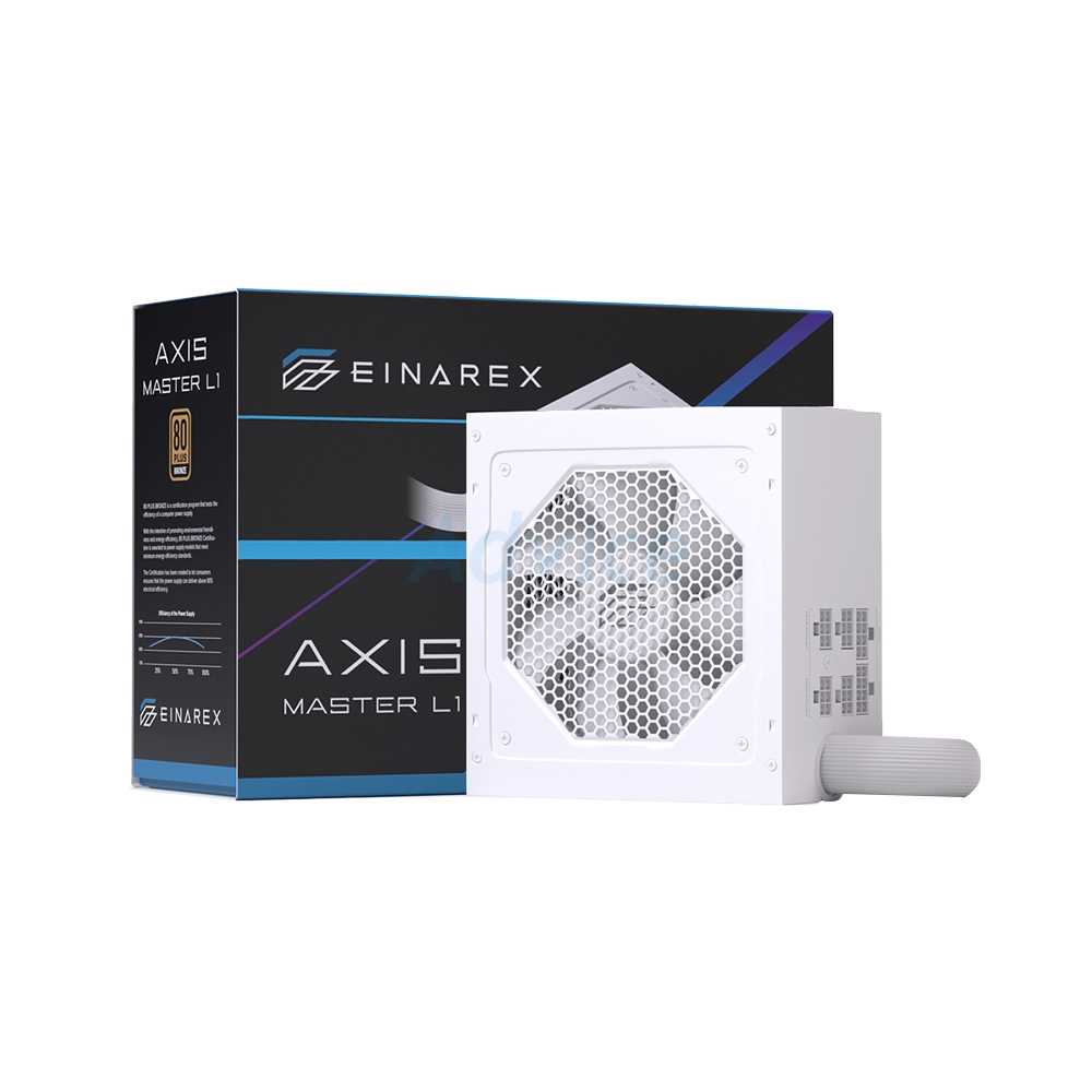PSU (80+ BRONZE) 650W EINAREX AXIS MASTER L1 WHITE (EXPS-AMH1-650-WH)           
