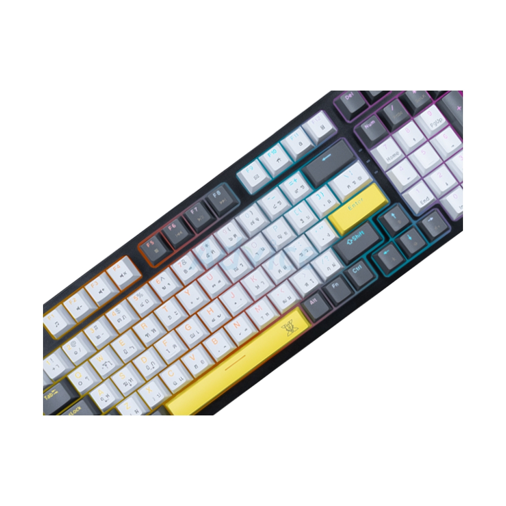 KEYBOARD NUBWO X801 WHTE GREY DESIGN F (RED SWITCH คีย์บอร์ด)