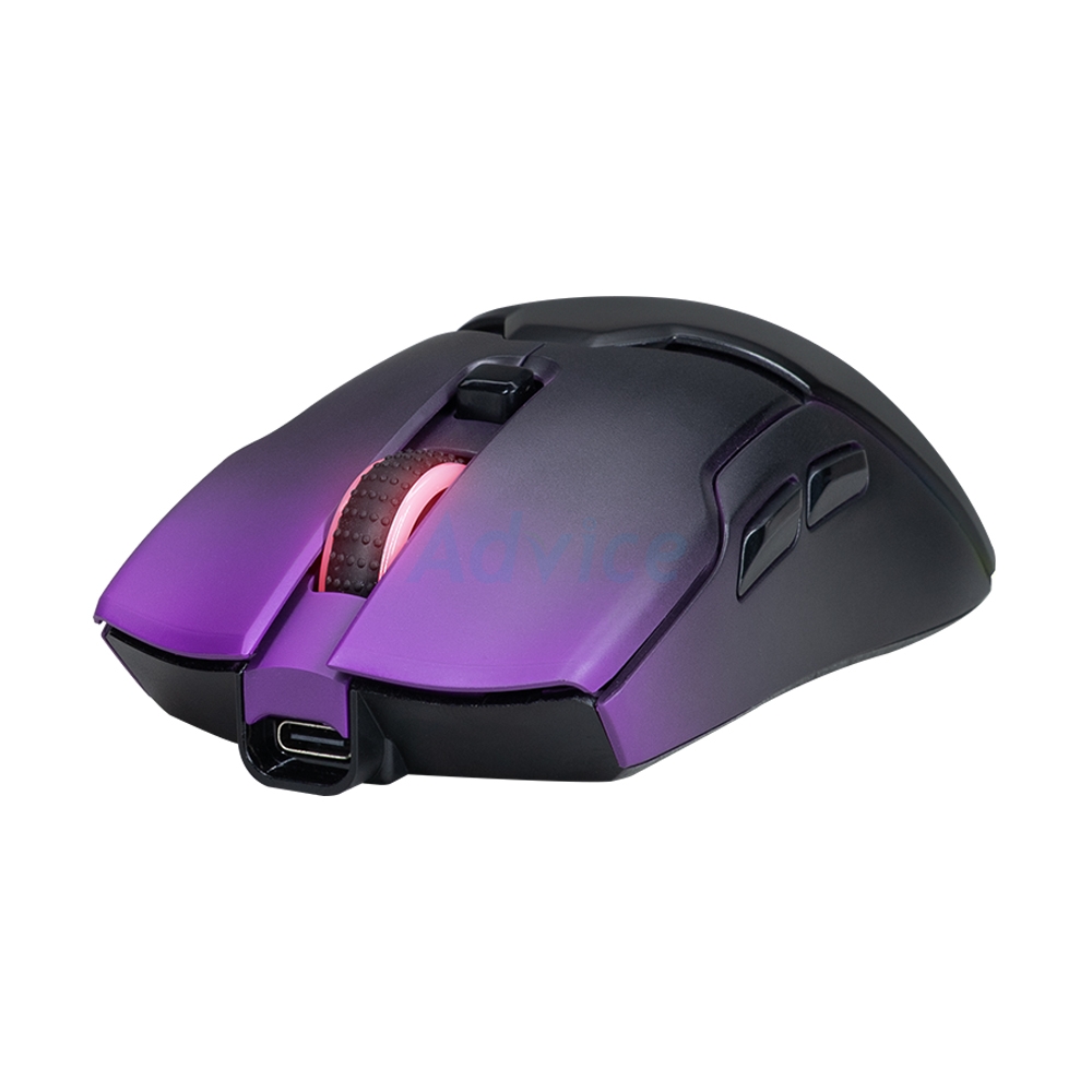 MOUSE WIRELESS BLUETOOTH NUBWO X58 PRO BLACK PURPLE (เมาส์ไร้สาย)