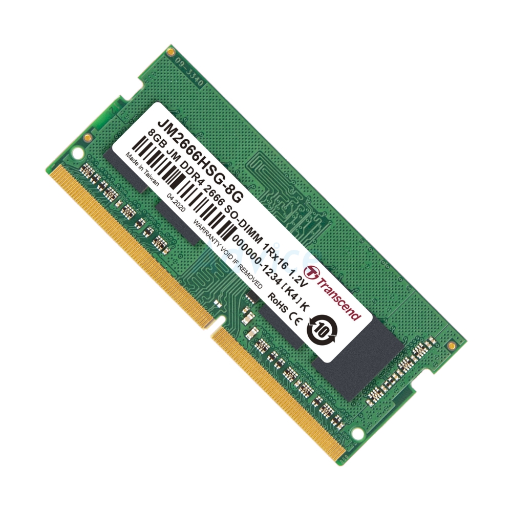 RAM Notebook 8GB DDR4 2666 Transcend จอชัด ลื่นไหล เร็วแรง คุ้มค่า!