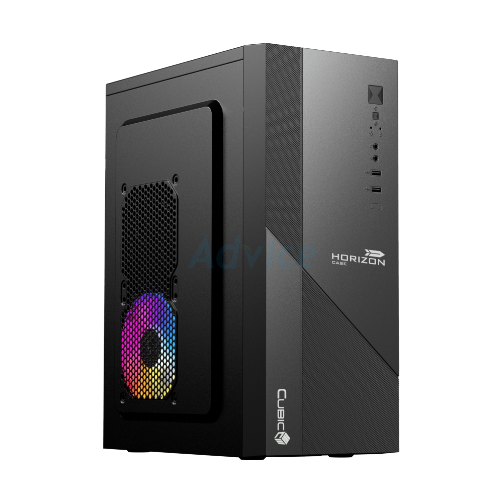 ATX CASE (NP) CUBIC HORIZON BLACK
