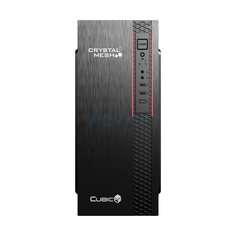 ATX CASE (NP) CUBIC CRYSTALMESH BLACK