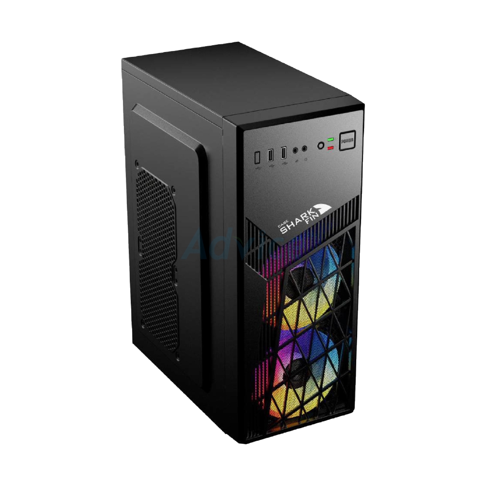 ATX CASE (NP) CUBIC SHARKFIN BLACK
