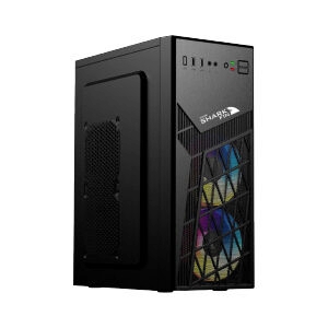 ATX CASE (NP) CUBIC SHARKFIN BLACK