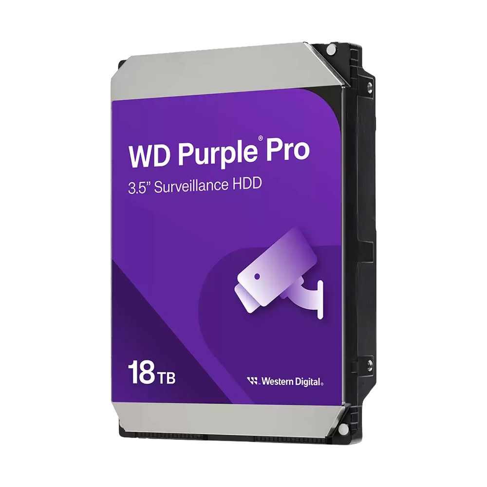 18 TB HDD CCTV WD PURPLE PRO (7200RPM, 512MB, SATA-3, WD181PURP)
