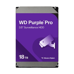18 TB HDD CCTV WD PURPLE PRO (7200RPM, 512MB, SATA-3, WD181PURP)