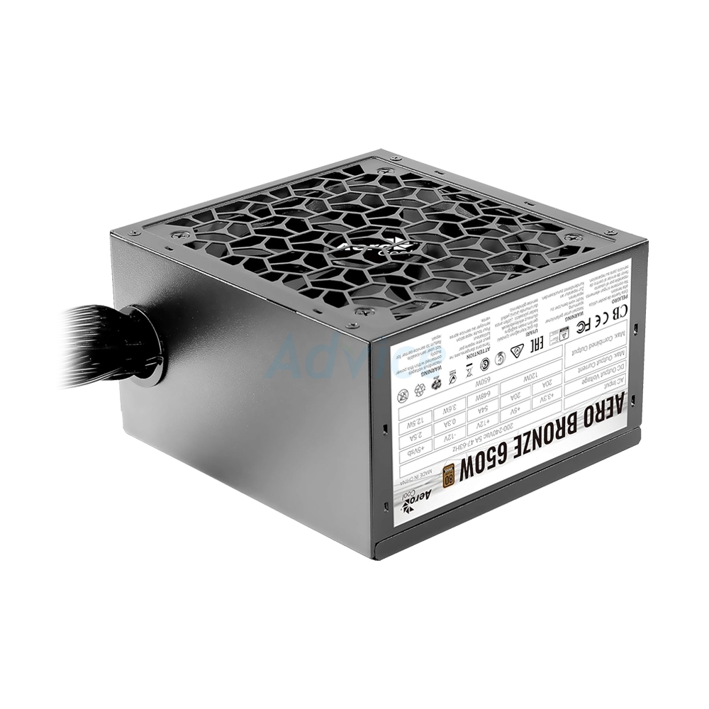 POWER SUPPLY (80+ BRONZE) 650W AEROCOOL AERO BRONZE