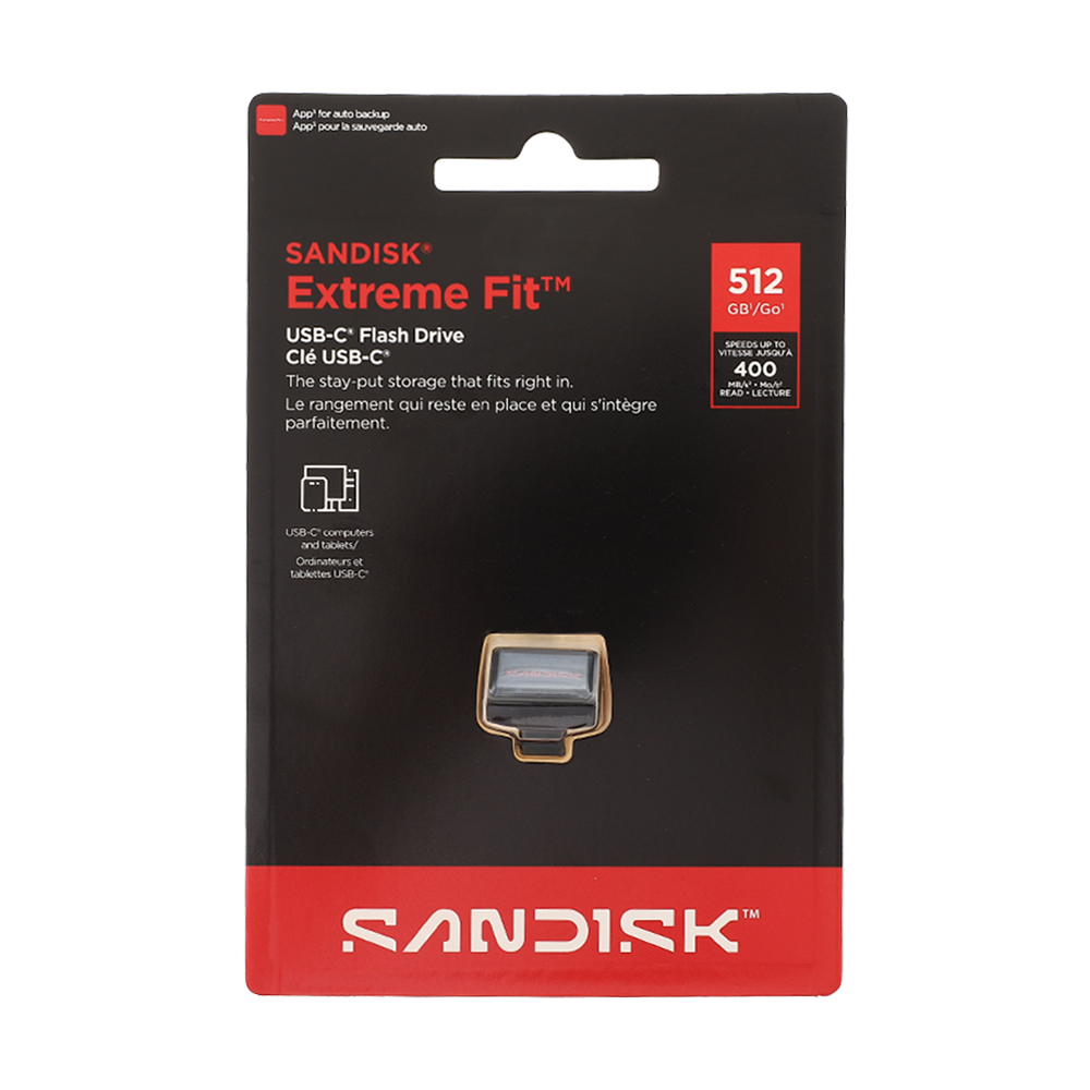 512GB Flash Drive SANDISK Extreme Fit (SDCZ530-512G-G46) Type-C