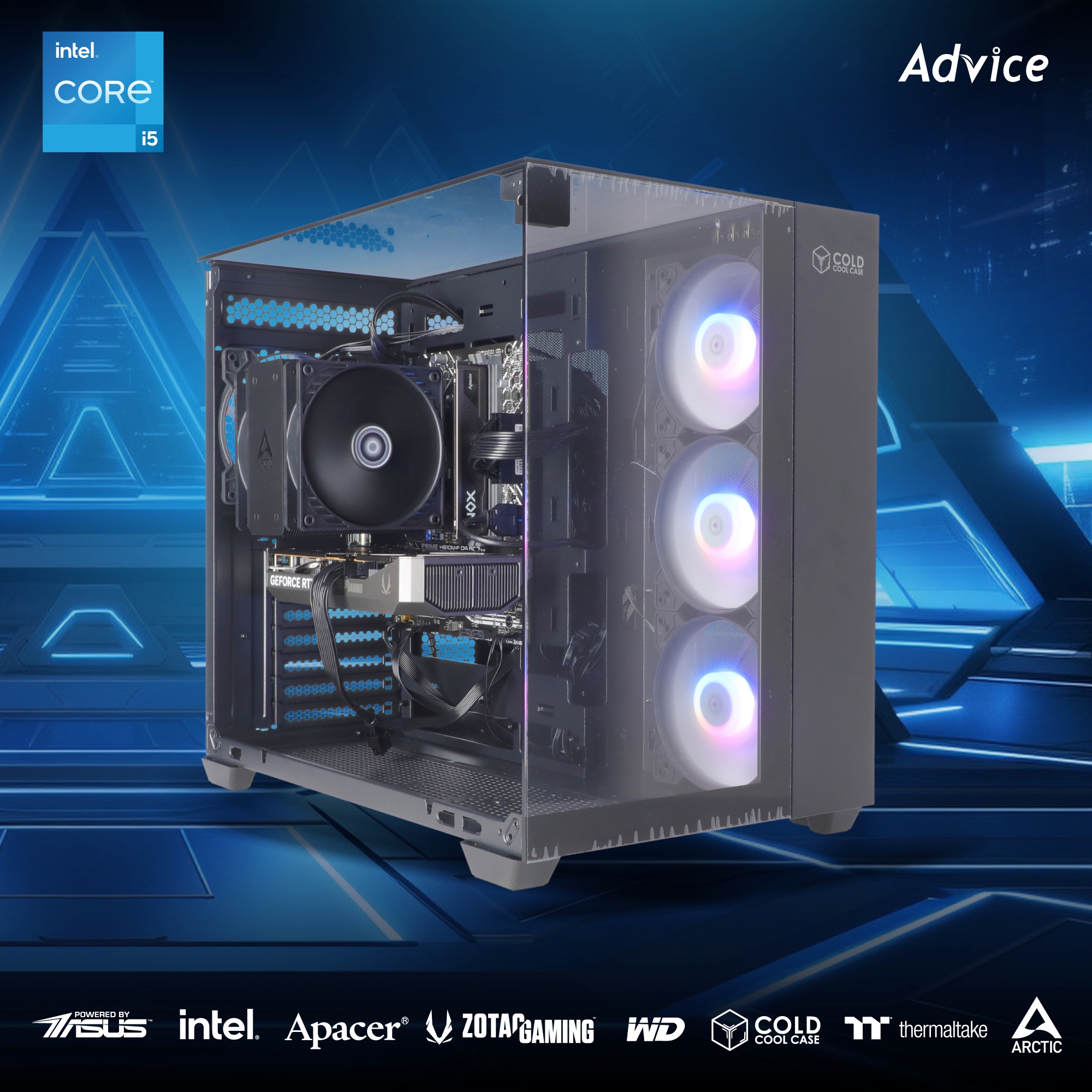 คอมประกอบ Advice : Computer Set intel #i412 i5 14400F RTX5060 8GB ZOTAC ...