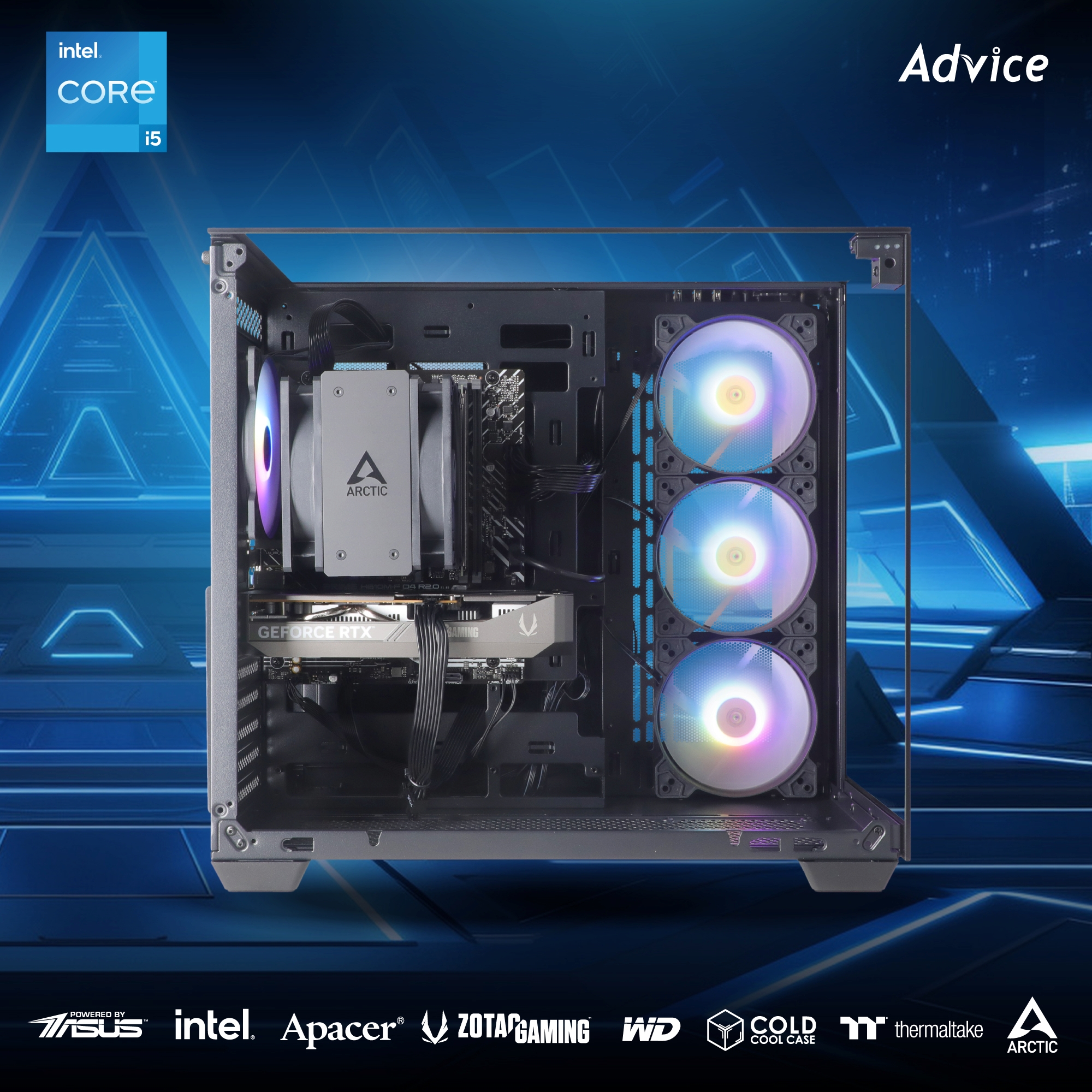 คอมประกอบ Advice : Computer Set intel #i412 i5 14400F RTX5060 8GB ZOTAC ...