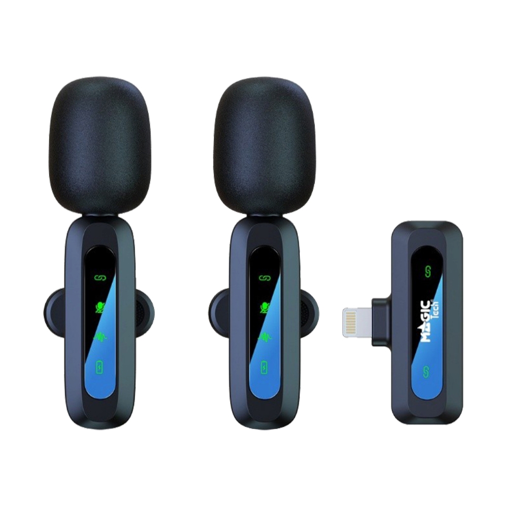 ไมโครโฟนไร้สาย MAGICTECH J3-LIGTHING 2MIC