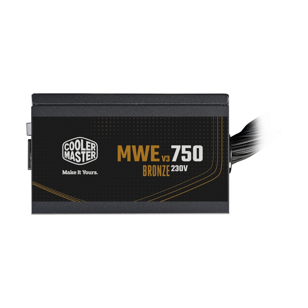 POWER SUPPLY (80+ BRONZE) 750W COOLER MASTER MWE V3 (MPE-7501-ACABW-3BTH)