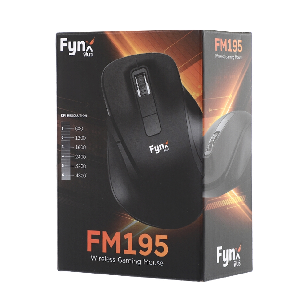 MOUSE WIRELESS FYNX FM195 BLACK (BLUETOOTH)                                     