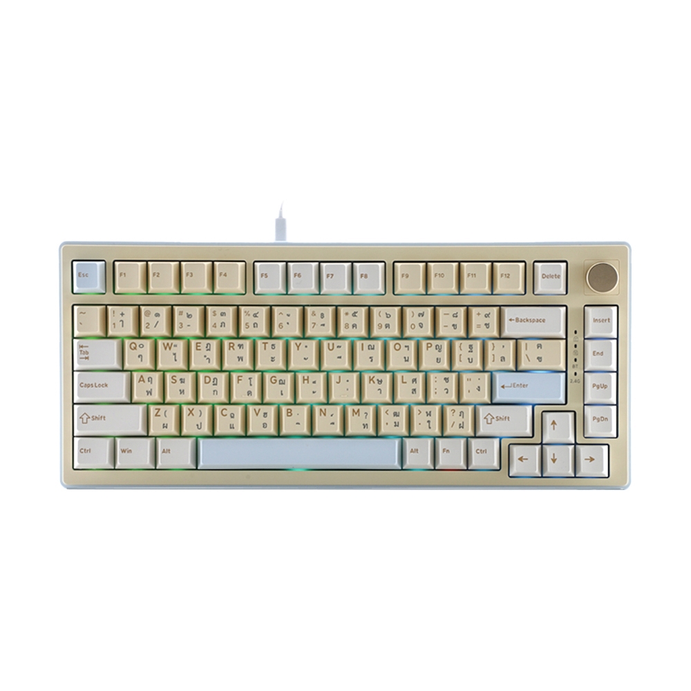 KEYBOARD WIRELESS BLUETOOTH ONIKUMA UMI MT707 WHITE BLUE (MINT SWITCH คีย์บอร์ด)