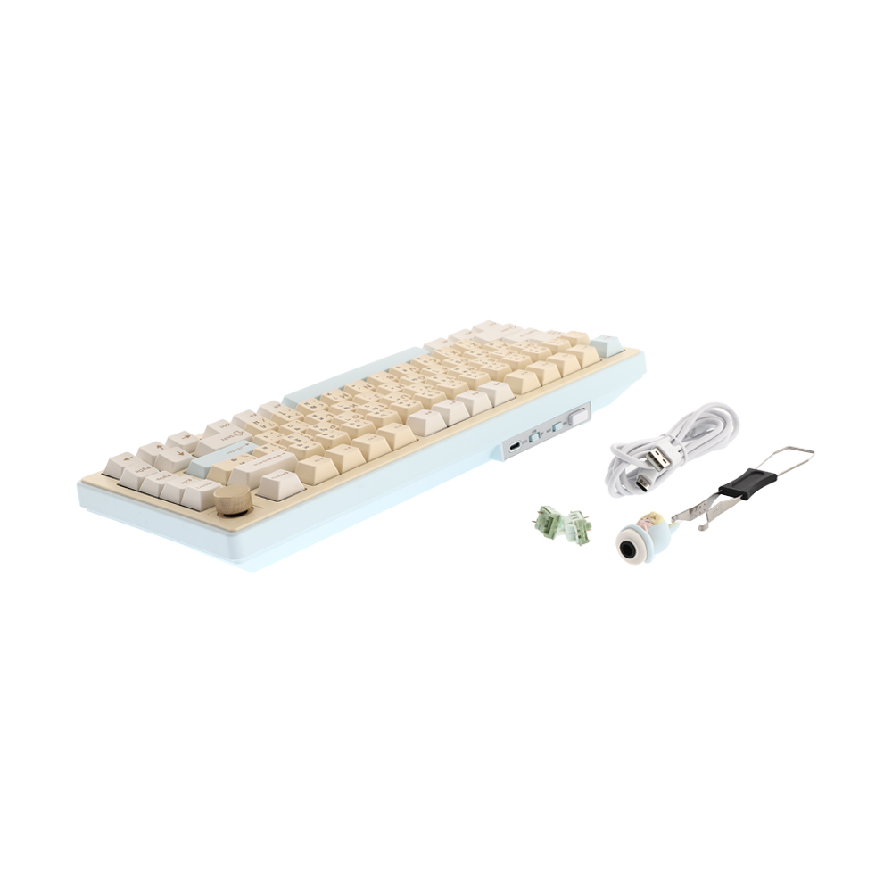 KEYBOARD WIRELESS BLUETOOTH ONIKUMA UMI MT707 YELLOW BLUE (MINT SWITCH คีย์บอร์ด)