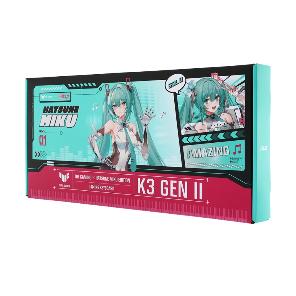KEYBOARD ASUS TUF GAMING K3 GEN II HATSUNE MIKU EDITION (MECHANICAL SWITCH คีย์บอร์ด)