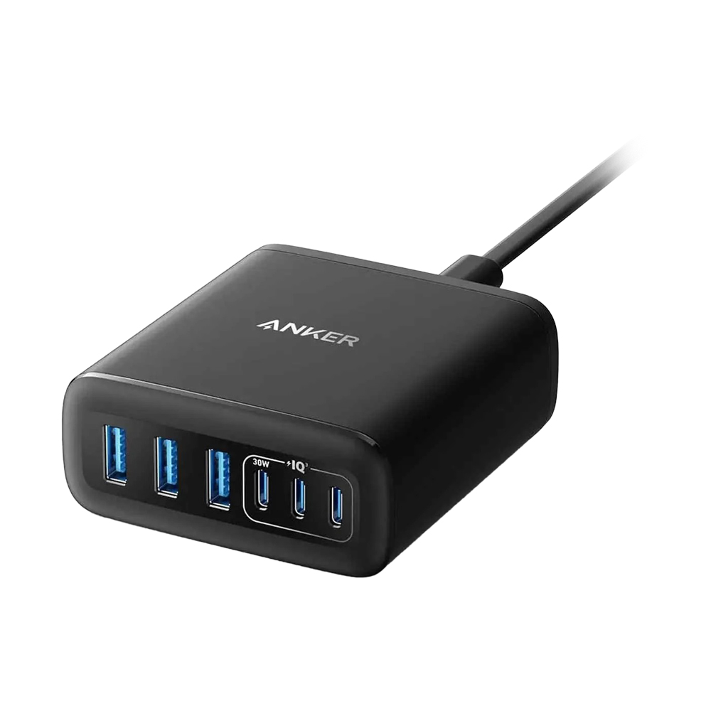 Adapter 6 Ports (3USB+3Type-C) ANKER (112W,A2154E11 ) Black