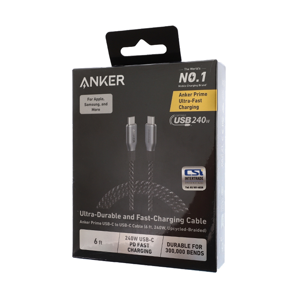 ANKER สายชาร์จ Type-C To Type-C 240W 1.8M (A88E2012)
