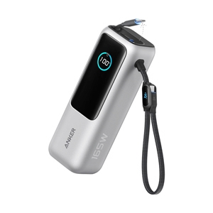 POWER BANK 25000 mAh ANKER Retractable Built-In Type-C (A1695H41,165W) Silver