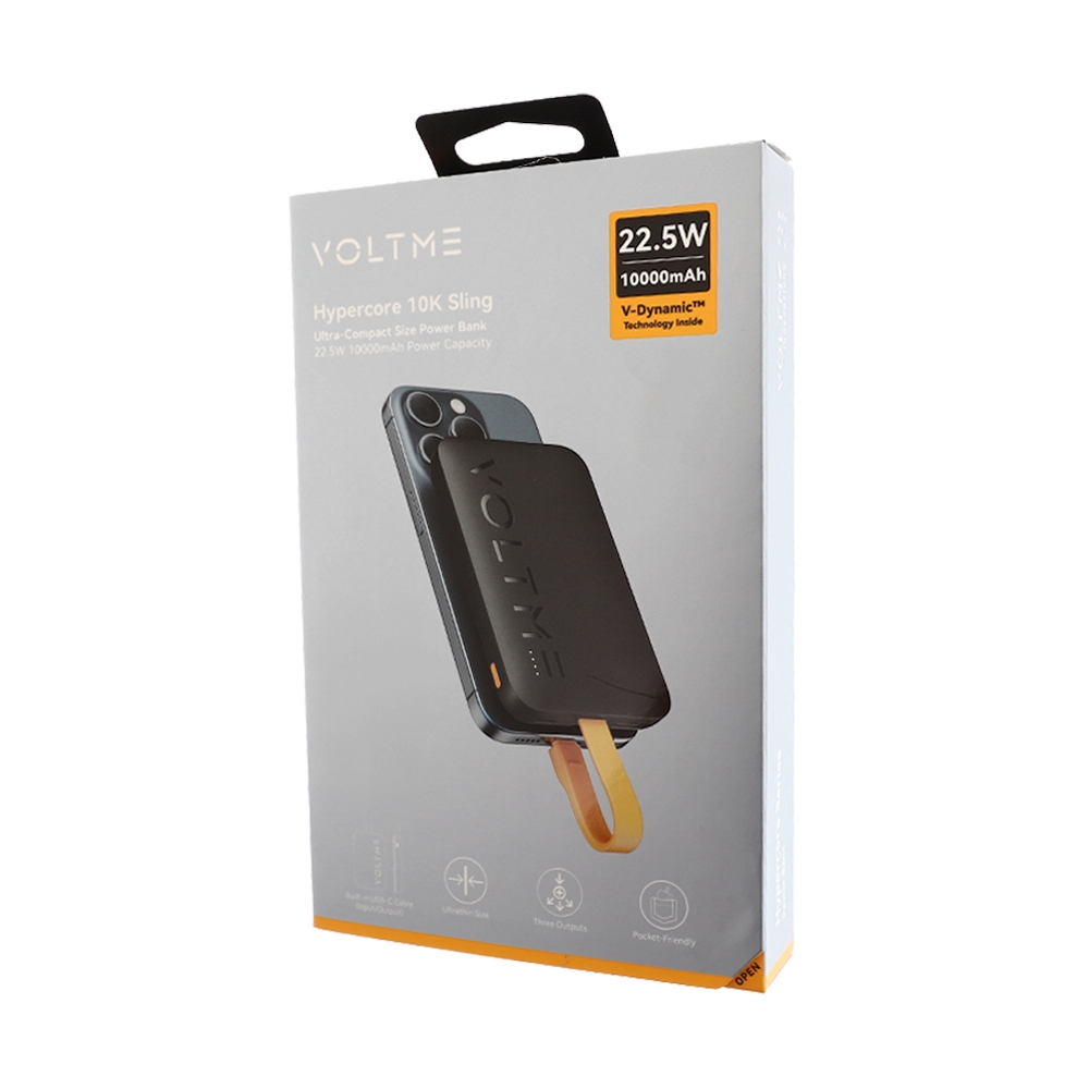 POWER BANK 10000 mAh VOLTME Hypercore Sling (22.5W,B3038) Black