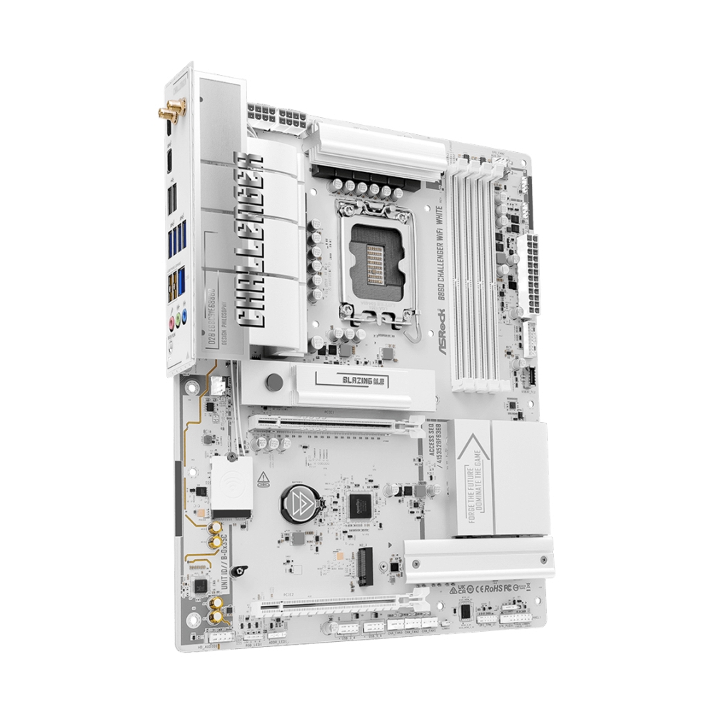 MAINBOARD (1851) ASROCK B860 CHALLENGER WIFI DDR5 WHITE