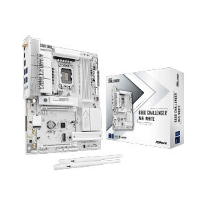 (1851) ASROCK B860 CHALLENGER WIFI DDR5 WHITE