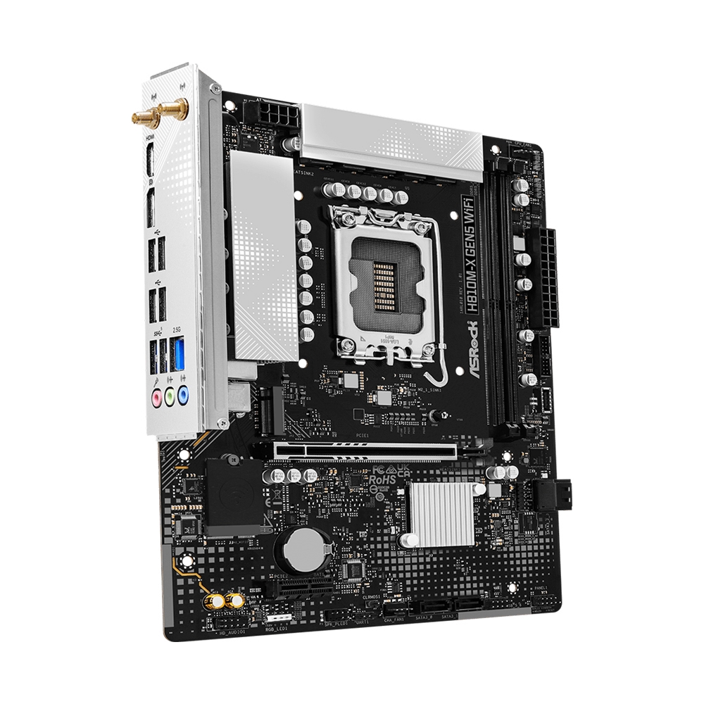 MAINBOARD (1851) ASROCK H810M-X GEN5 WIFI DDR5