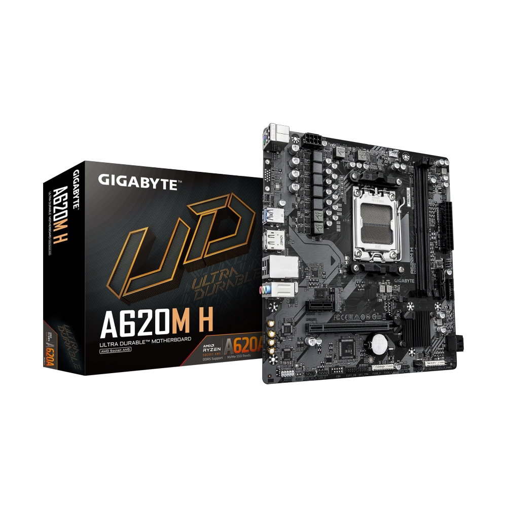 MAINBOARD (AM5) GIGABYTE A620M H DDR5 (REV 2.2)