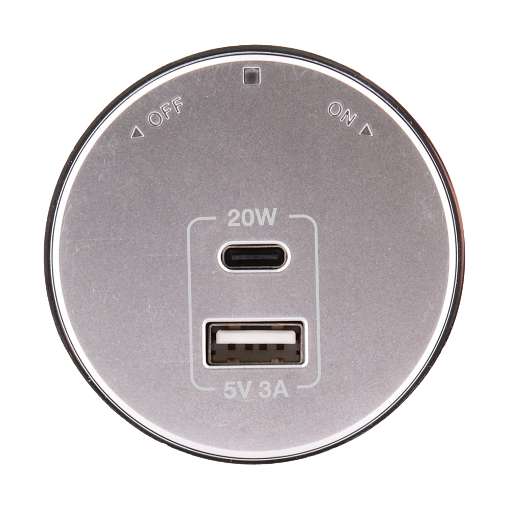 POWER TRACK (เต้ารับ) TOSHINO SK-PD20WSV Silver