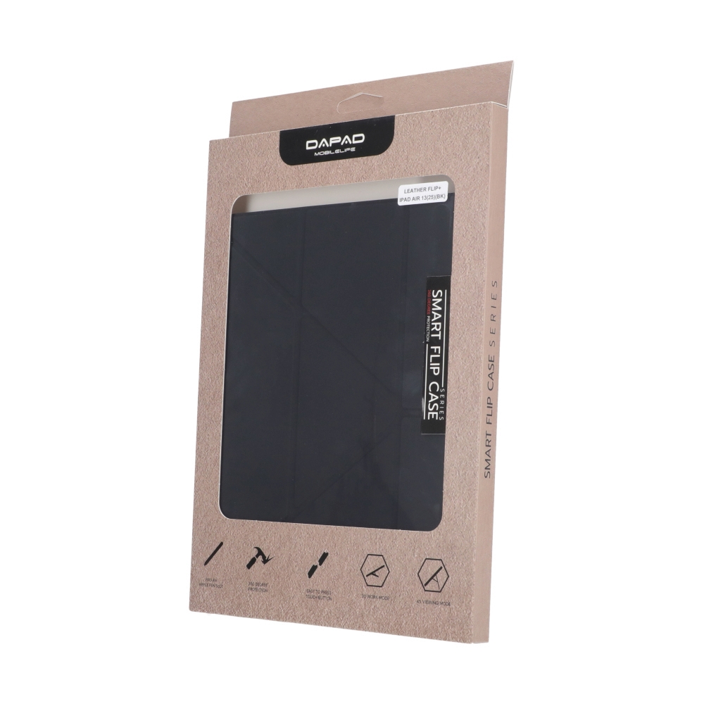 Case iPad Air 13" DaPad Leather Flip - Black