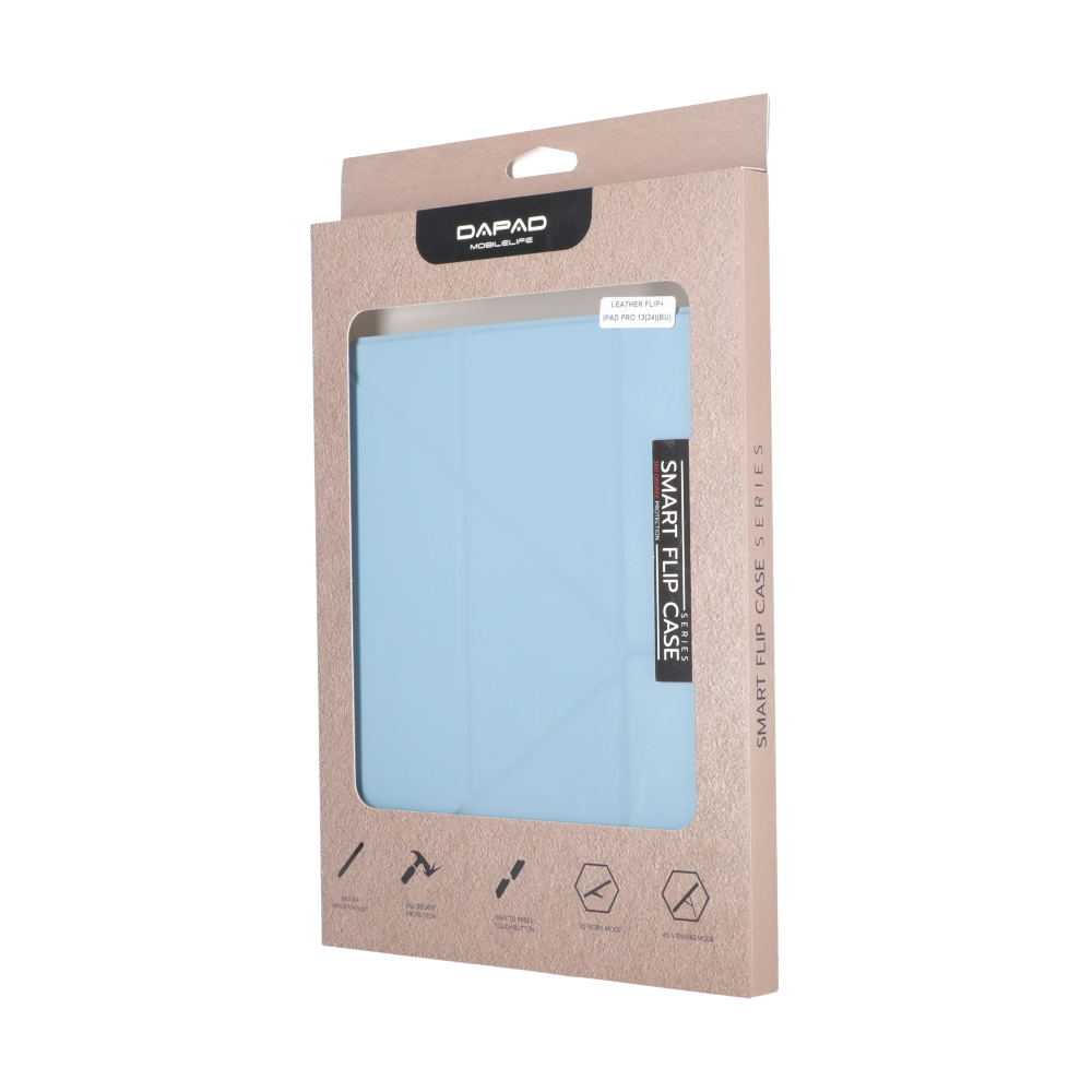 Case iPad Pro 13" DaPad Leather Flip - Blue