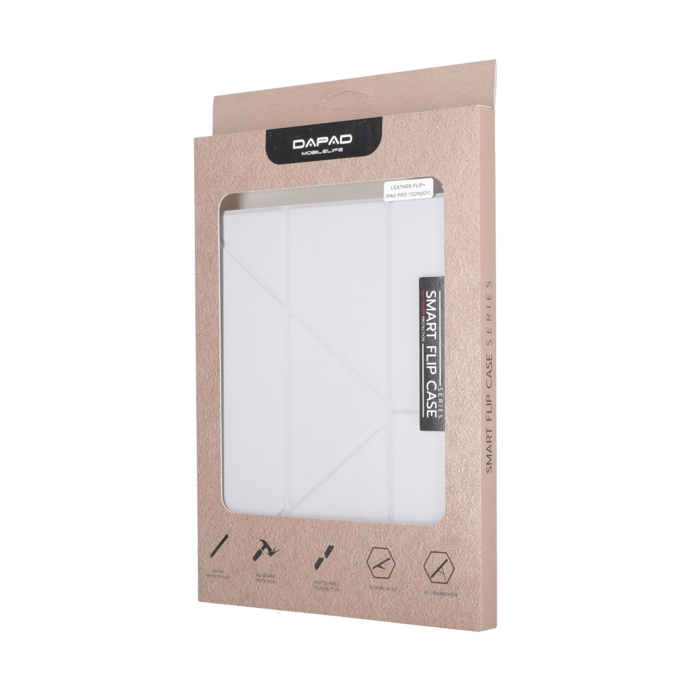 Case iPad Pro 13" DaPad Leather Flip - Grey