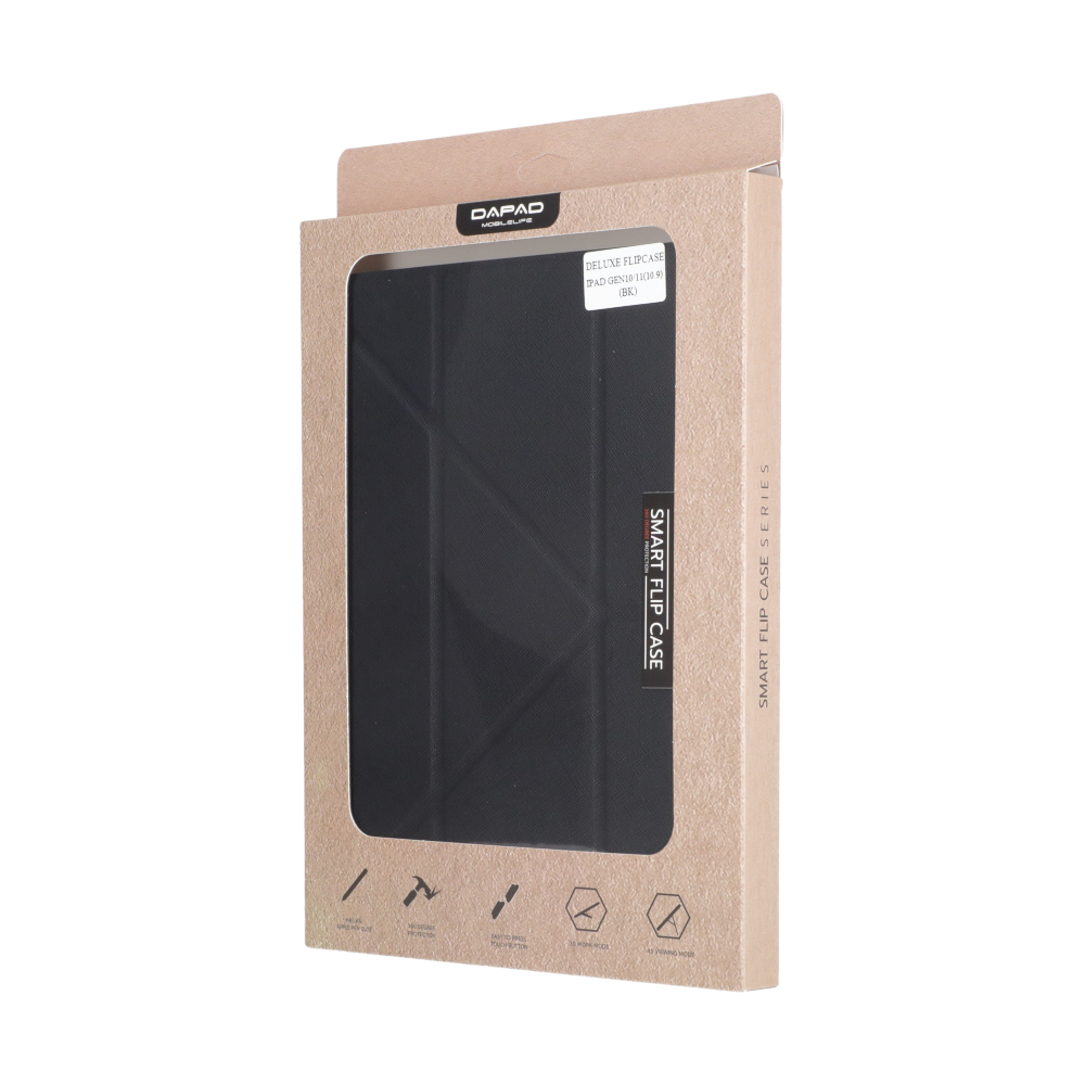 Case iPad Gen 10,11 (A14,A16) DaPad Deluxe Flip - Black