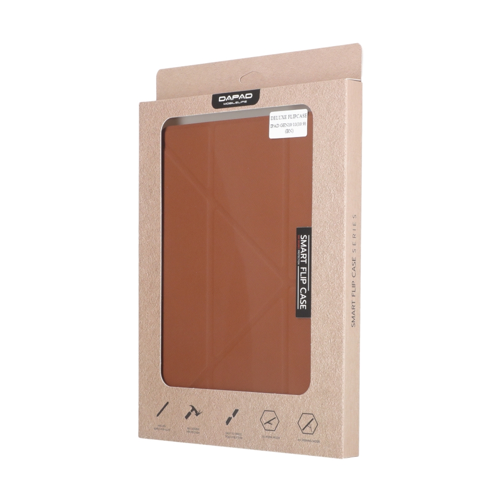 Case iPad Gen 10,11 (A14,A16) DaPad Deluxe Flip - Brown
