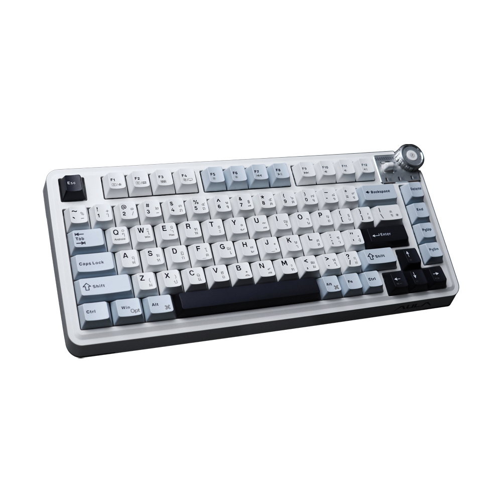 KEYBOARD WIRELESS BLUETOOTH AULA AU75 GLACIER BLUE (STAR SWITCH คีย์บอร์ด)
