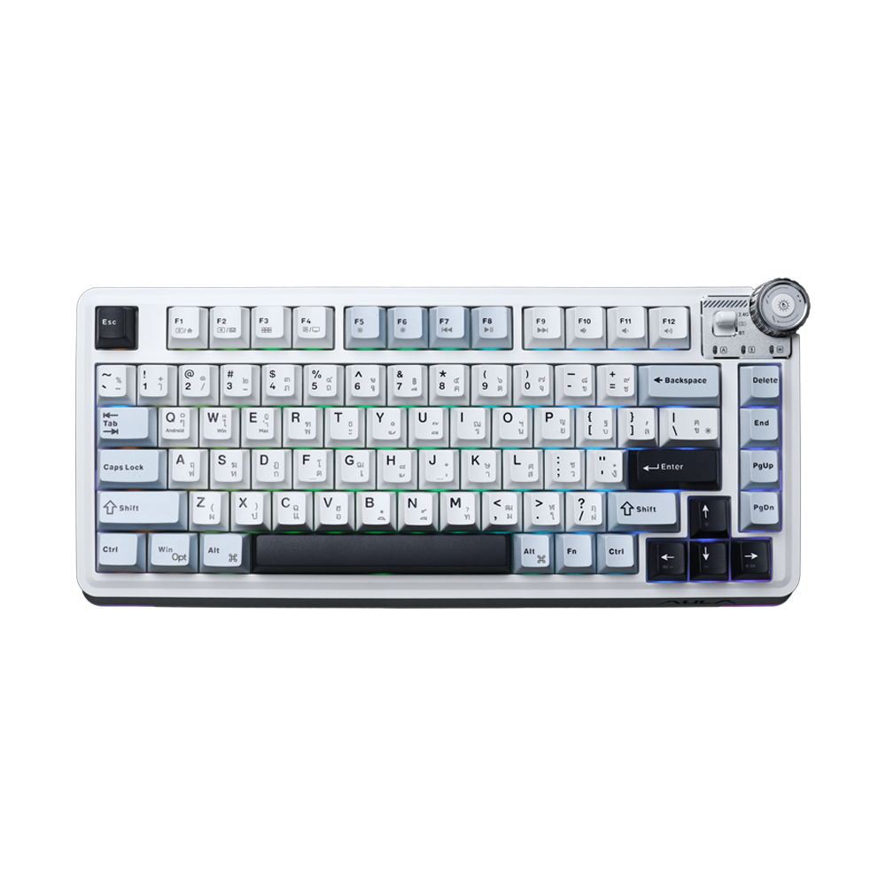 KEYBOARD WIRELESS BLUETOOTH AULA AU75 GLACIER BLUE (STAR SWITCH คีย์บอร์ด)