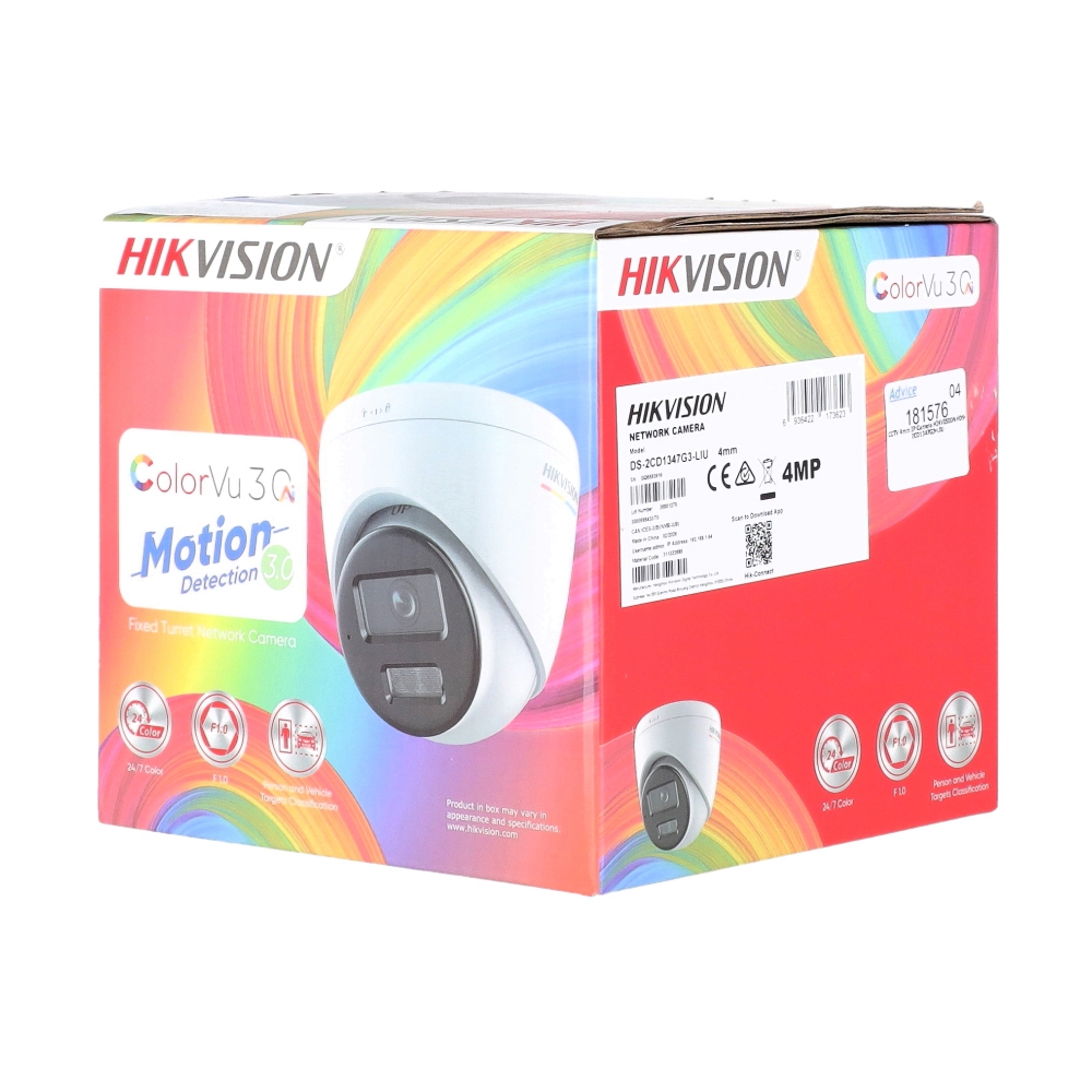 กล้องวงจรปิด 4mm IP Camera HIKVISION DS-2CD1347G3-LIU