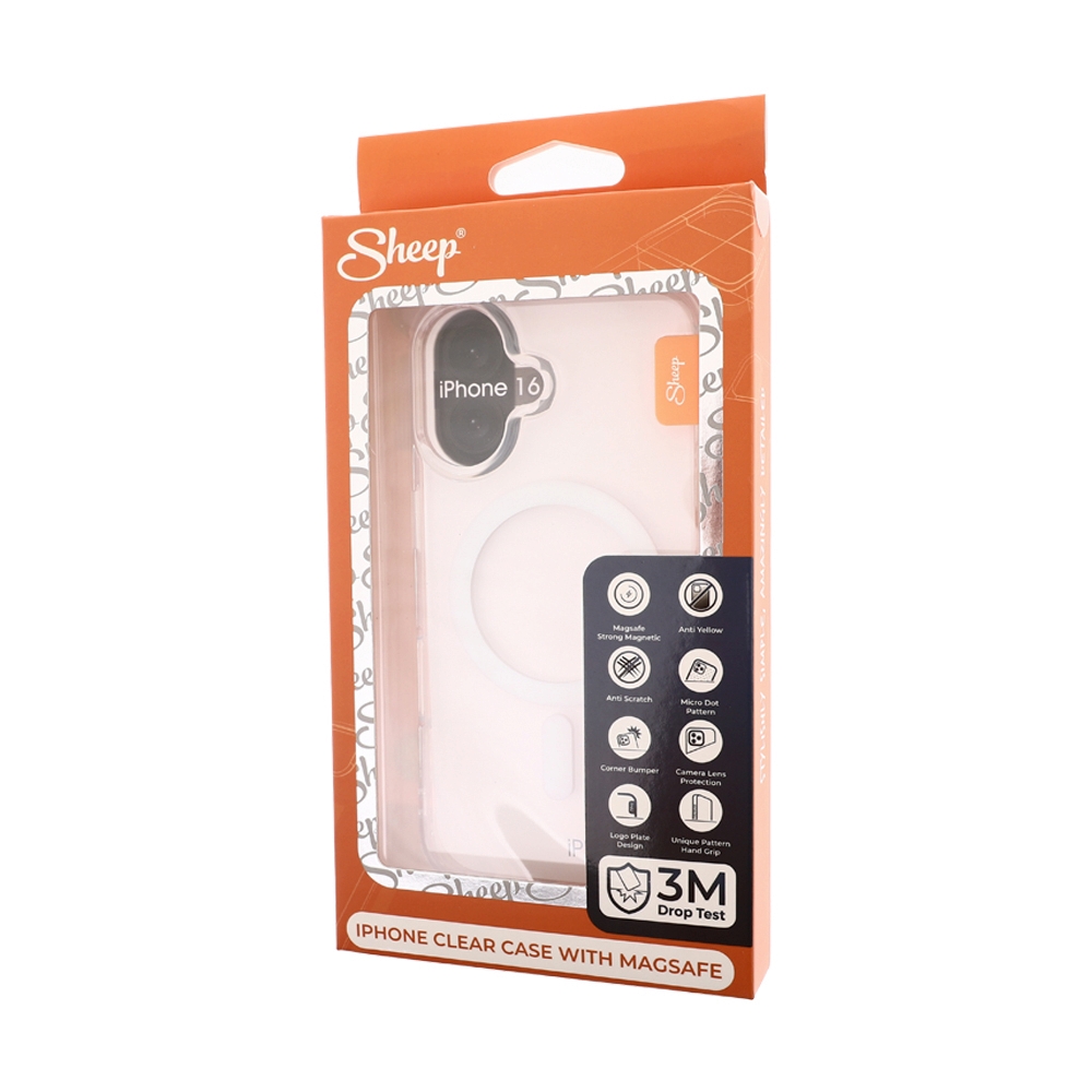 Case iPhone 16 Sheep - Clear