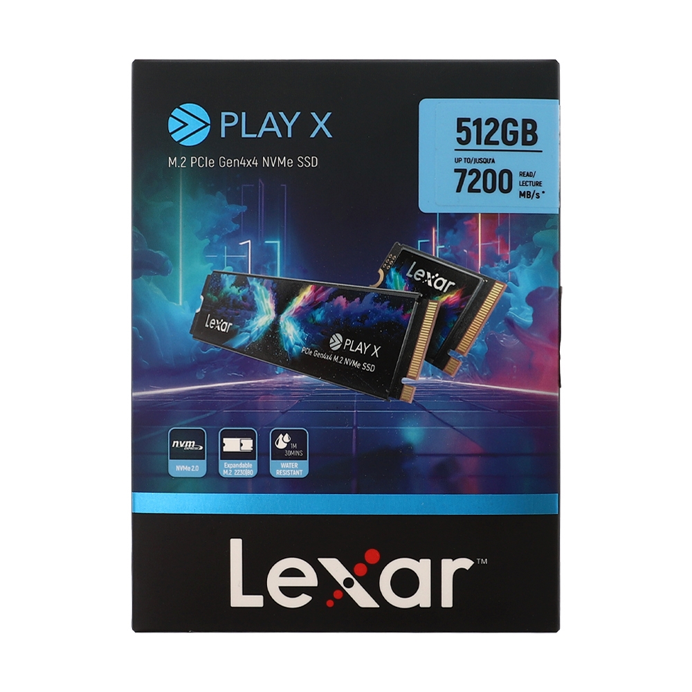 512 GB SSD M.2 PCIe 4.0 LEXAR PLAY X NVMe M.2 2030 /M.2 2230/ M.2 2280