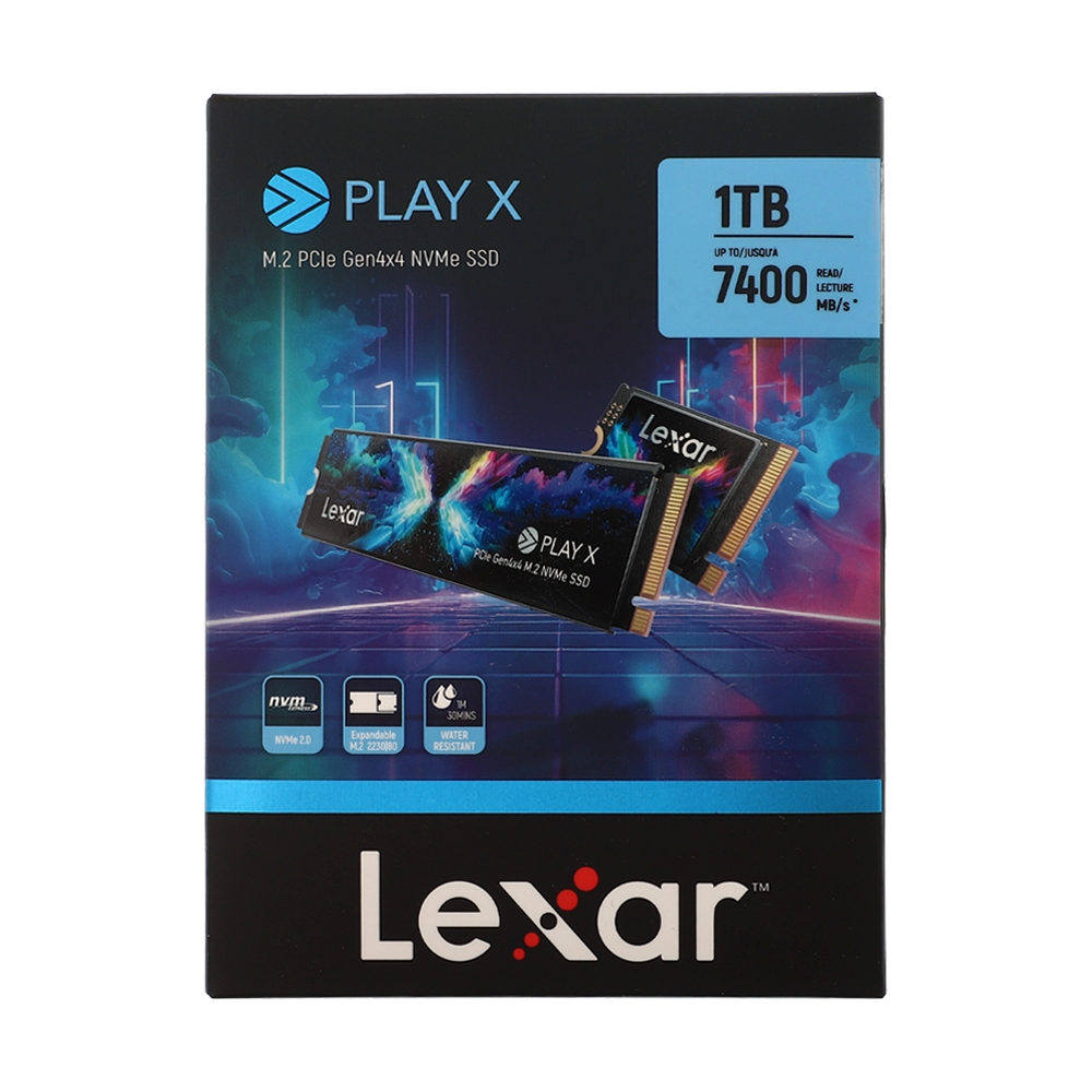 1 TB SSD M.2 PCIe 4.0 LEXAR PLAY X NVMe M.2 2030 /M.2 2230 /M.2 2280