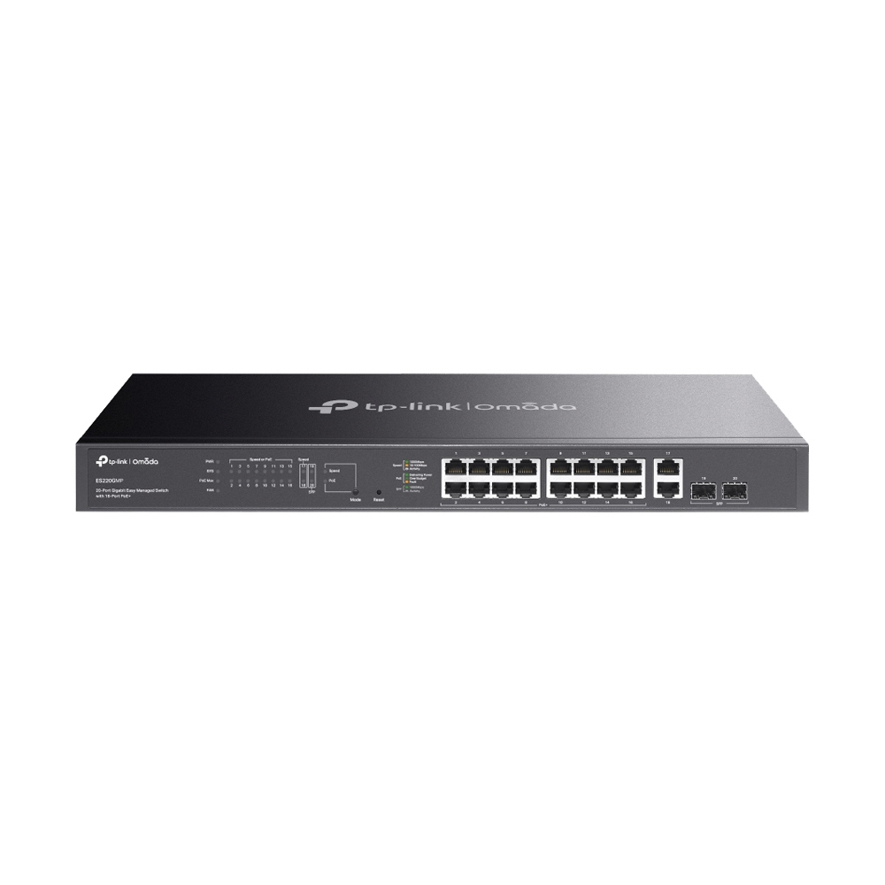 Gigabit Switching Hub TP-LINK TL-ES220GMP (17" 16 PoE + 2 RJ45 + 2 SFP)